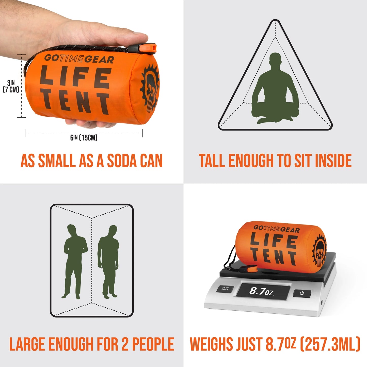 Ultralight Emergency Survival Shelter for two