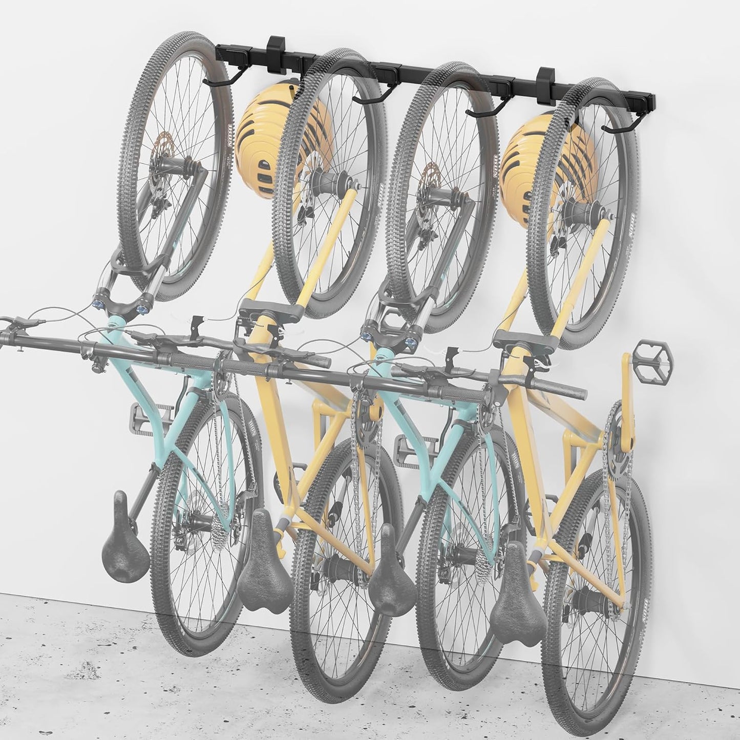 Heavy-Duty adjustable 4-Bike Bike Storage Rack 