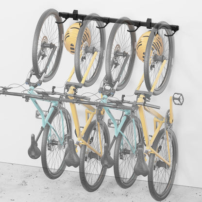 Heavy-Duty adjustable 4-Bike Bike Storage Rack 