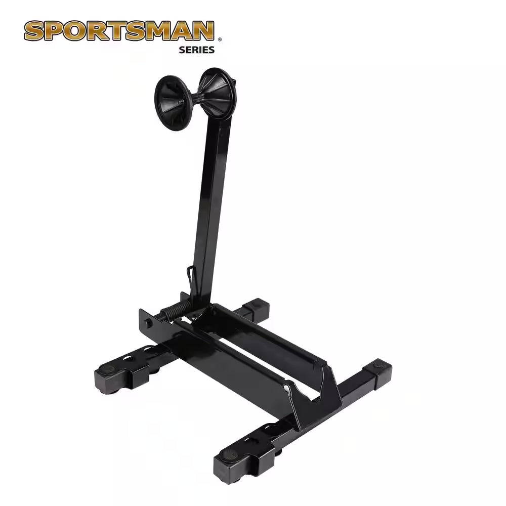 Black 1-Bike Portable Floor Stand Garage Bike Rack
