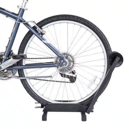 Black 1-Bike Portable Floor Stand Garage Bike Rack