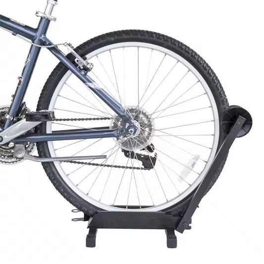 Black 1-Bike Portable Floor Stand Garage Bike Rack