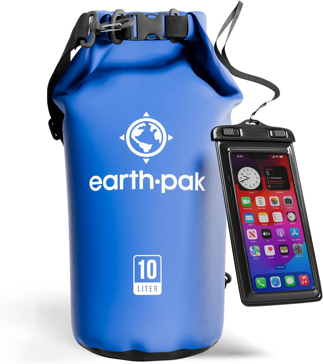 Waterproof Dry Bag - Roll Top Waterproof Backpack Sack  with Waterproof Phone Case