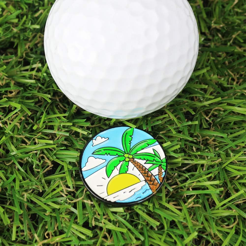  Golf Ball Markers  - Soft Enamel Technique