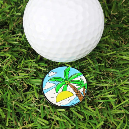  Golf Ball Markers  - Soft Enamel Technique