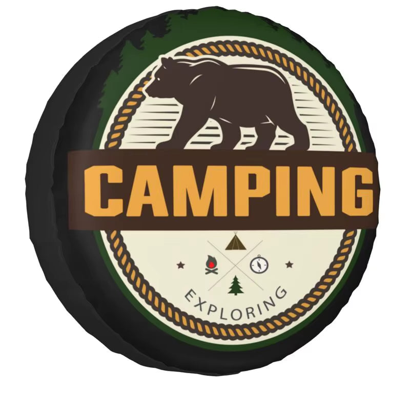  Adventure Camper Tire Cover for Trailer SUV 