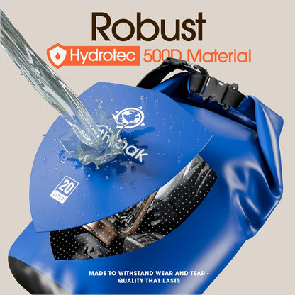 Waterproof Dry Bag - Roll Top Waterproof Backpack Sack  with Waterproof Phone Case