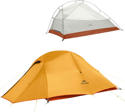 Camping Tent Waterproof Professional Tent Ultralight Trekking Tent 4 Seasons Tent 3 People Outdoor Camping Lightweight Tent Backpacking Cycling Hiking | with Footprint, Free Standing, Dome, Camping, Hiking, Waterproof