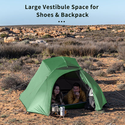 Camping Tent Waterproof Professional Tent Ultralight Trekking Tent 4 Seasons Tent 3 People Outdoor Camping Lightweight Tent Backpacking Cycling Hiking | with Footprint, Free Standing, Dome, Camping, Hiking, Waterproof