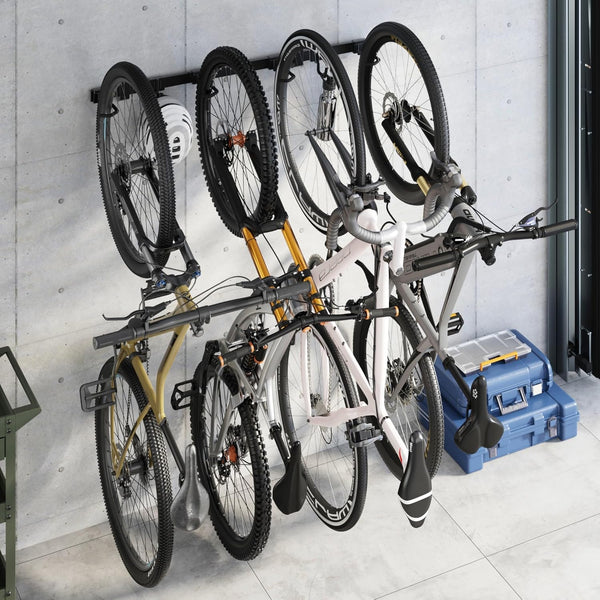 Heavy-Duty adjustable 4-Bike Bike Storage Rack 