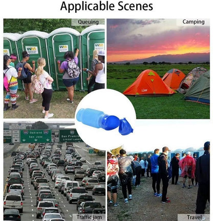 750Ml Adult Urinal Portable Shrinkable Personal Mobile Toilet Potty Women Kid Pee Bottle for Outdoor Car Travel Traffic Camping