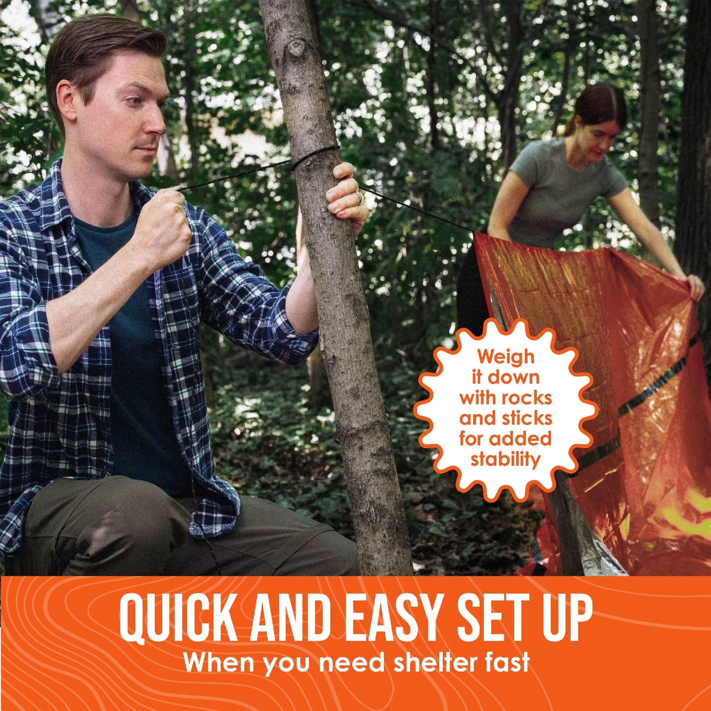 Ultralight Emergency Survival Shelter for two