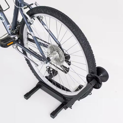 Black 1-Bike Portable Floor Stand Garage Bike Rack