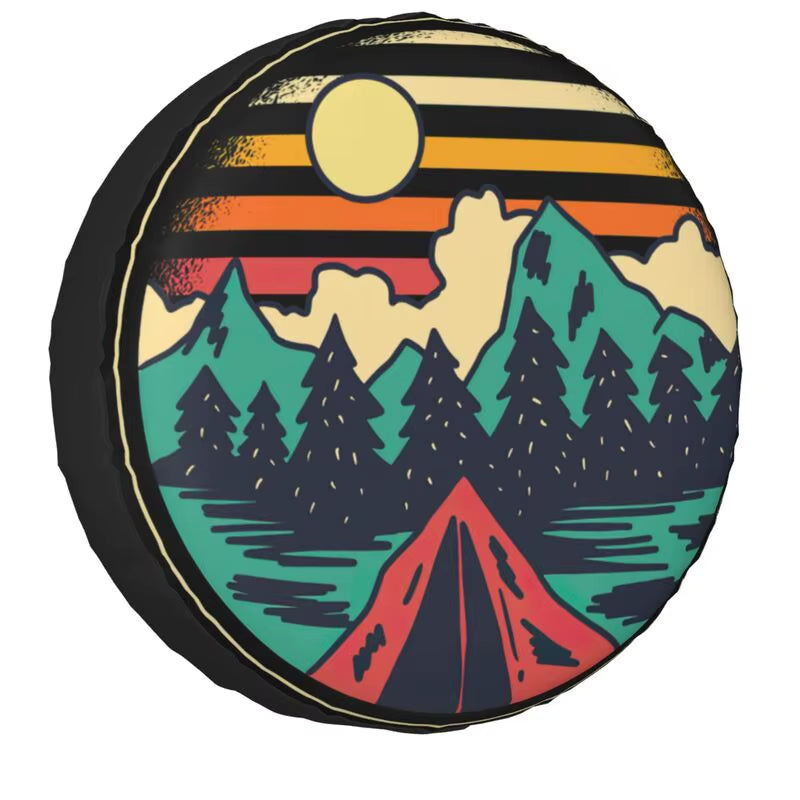  Adventure Camper Tire Cover for Trailer SUV 