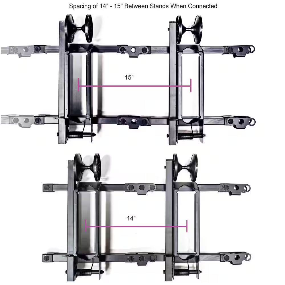 Black 1-Bike Portable Floor Stand Garage Bike Rack