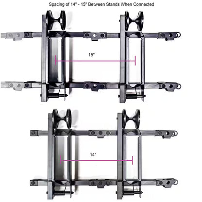 Black 1-Bike Portable Floor Stand Garage Bike Rack
