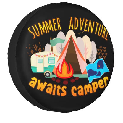  Adventure Camper Tire Cover for Trailer SUV 