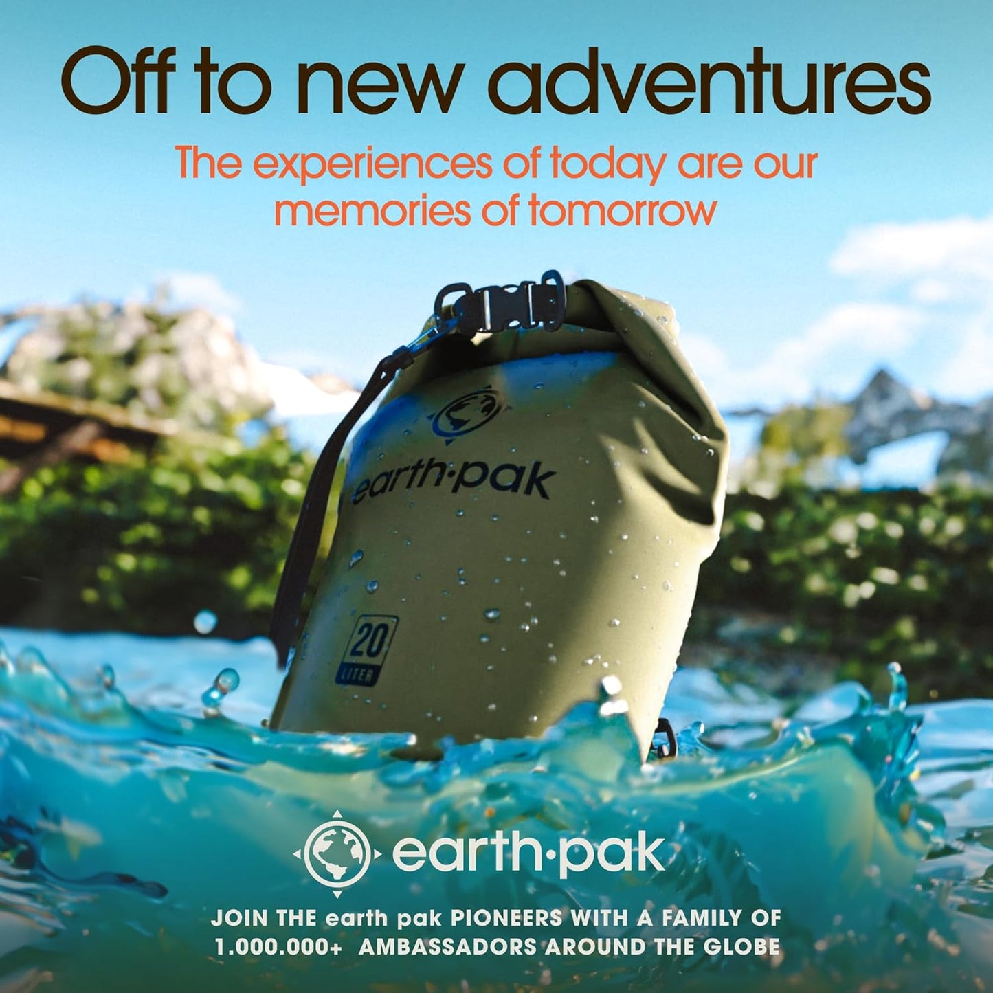 Waterproof Dry Bag - Roll Top Waterproof Backpack Sack  with Waterproof Phone Case