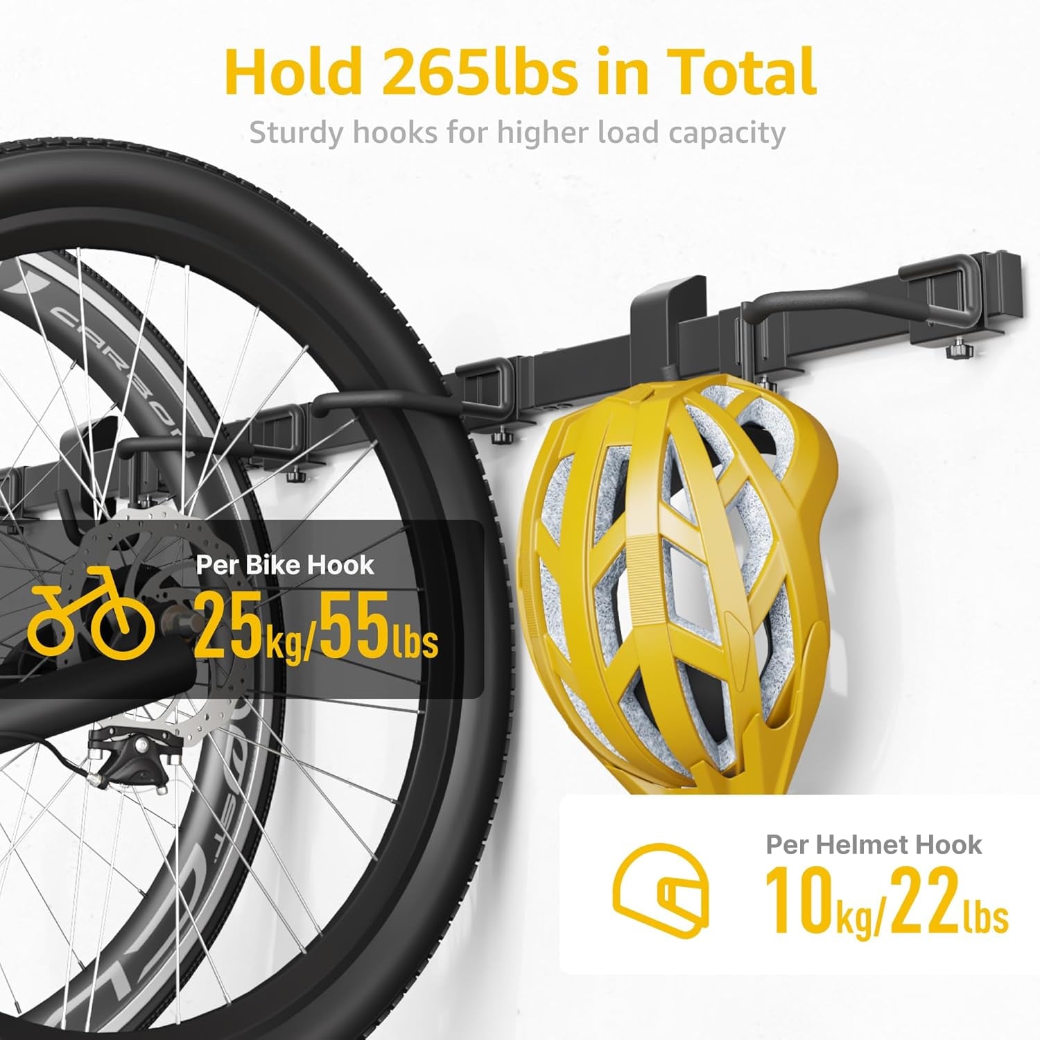 Heavy-Duty adjustable 4-Bike Bike Storage Rack 