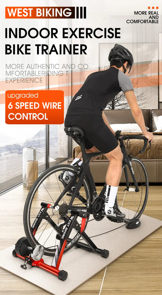 6 Speed Indoor Magnetic Resistance Cycling Trainer