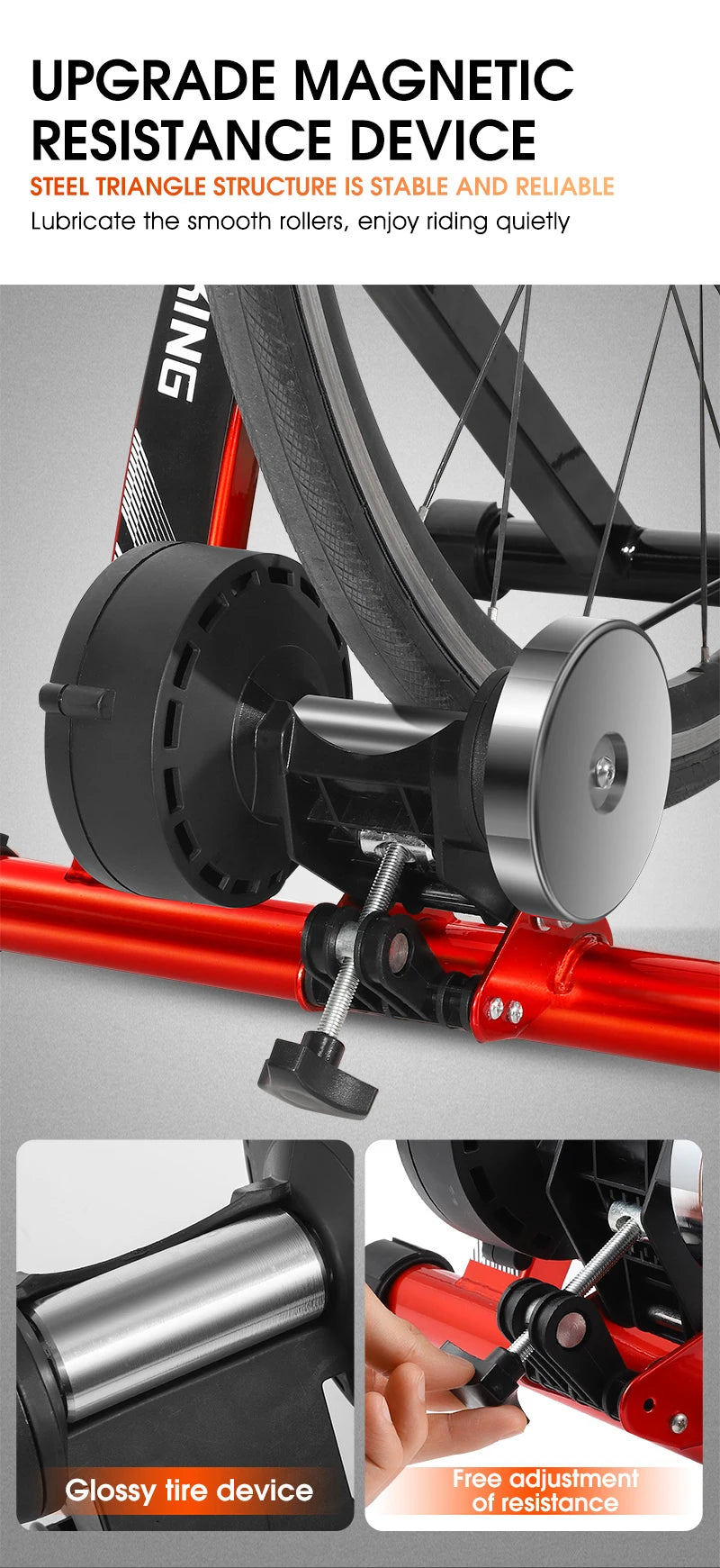 6 Speed Indoor Magnetic Resistance Cycling Trainer